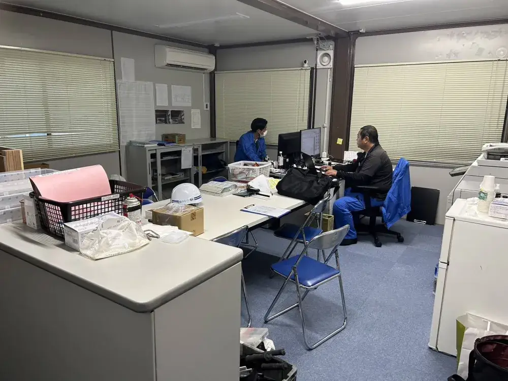 工事現場での写真管理及び各種事務作業