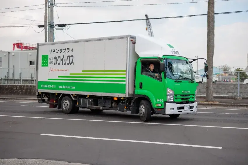 病院用寝具の配送業務