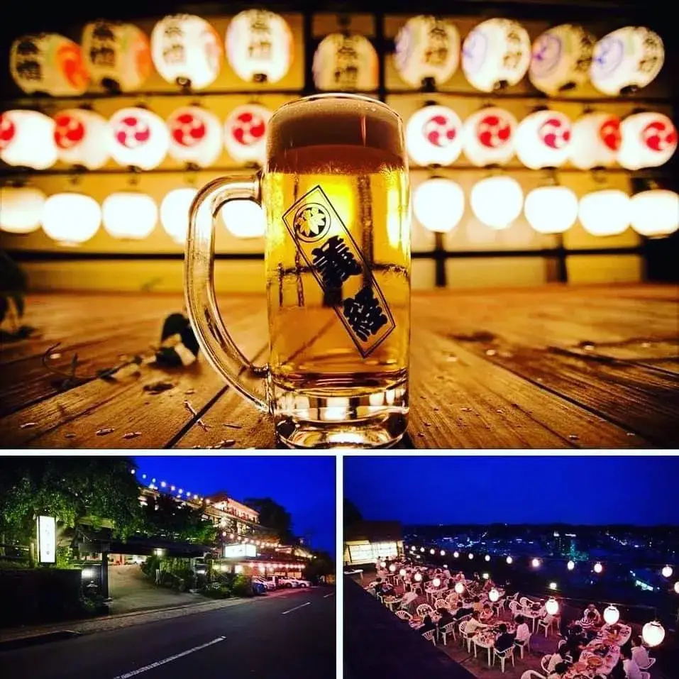 ビアガーデンでの接客や配膳