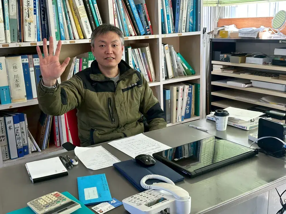 工事現場への商品配達ドライバー