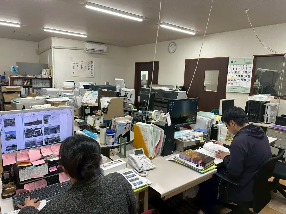 印刷会社の編集スタッフ